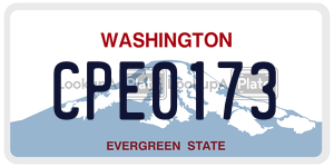 CPE0173  license plate in WA