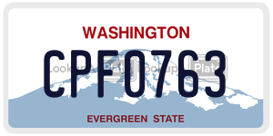 CPF0763  license plate in WA