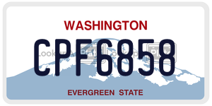 CPF6858  license plate in WA