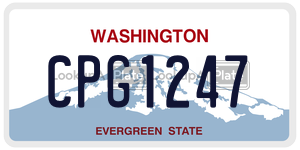 CPG1247  license plate in WA