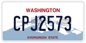CPJ2573  license plate in WA