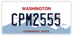 CPM2555  license plate in WA
