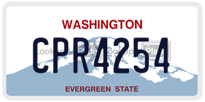 CPR4254  license plate in WA