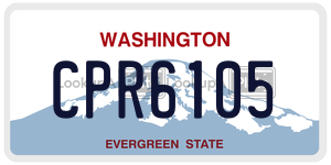 CPR6105  license plate in WA