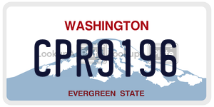 CPR9196  license plate in WA