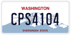 CPS4104  license plate in WA