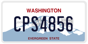 CPS4856  license plate in WA