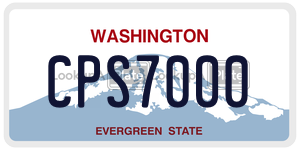 CPS7000  license plate in WA