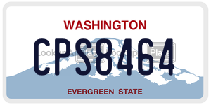 CPS8464  license plate in WA