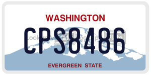 CPS8486  license plate in WA