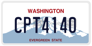 CPT4140  license plate in WA