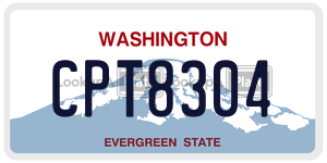 CPT8304  license plate in WA