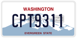 CPT9311  license plate in WA