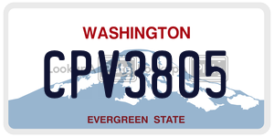 CPV3805  license plate in WA