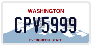 CPV5999  license plate in WA
