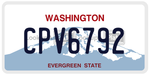 CPV6792  license plate in WA
