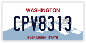 CPV8313 license plate in Washington