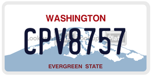 CPV8757  license plate in WA