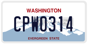 CPW0314 license plate in Washington