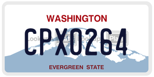 CPX0264  license plate in WA