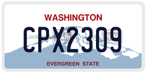 CPX2309  license plate in WA