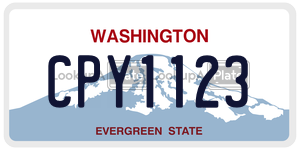 CPY1123 license plate in Washington
