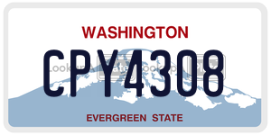 CPY4308  license plate in WA