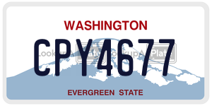 CPY4677  license plate in WA