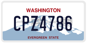 CPZ4786  license plate in WA