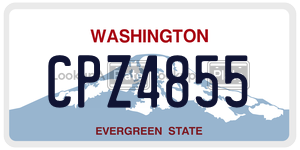CPZ4855  license plate in WA