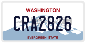CRA2826  license plate in WA