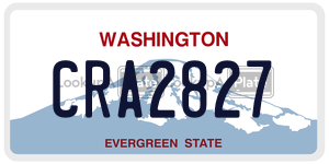 CRA2827  license plate in WA