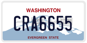 CRA6655 license plate in Washington