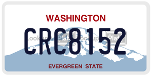 CRC8152  license plate in WA