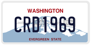 CRD1969  license plate in WA