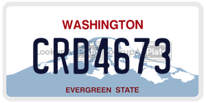 CRD4673 license plate in Washington