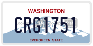 CRG1751 license plate in Washington