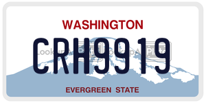 CRH9919 license plate in Washington