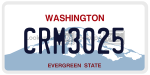CRM3025  license plate in WA