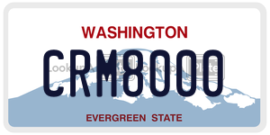 CRM8000  license plate in WA