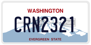 CRN2321  license plate in WA
