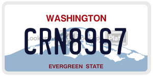 CRN8967  license plate in WA