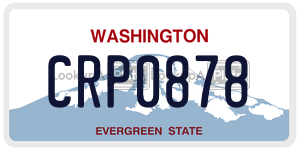 CRP0878 license plate in Washington