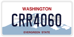 CRR4060 license plate in Washington