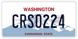 CRS0224  license plate in WA