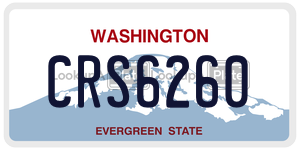 CRS6260  license plate in WA