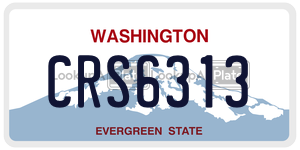 CRS6313  license plate in WA