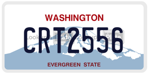 CRT2556  license plate in WA