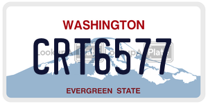 CRT6577  license plate in WA