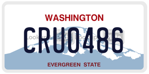 CRU0486  license plate in WA